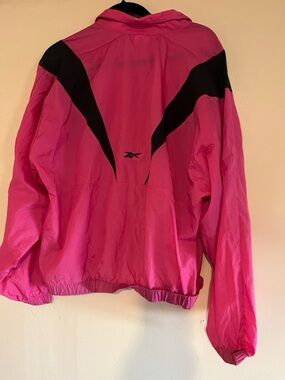 Women's Pink Bomber Jacket with Black Accents - Lightweight Zip Front